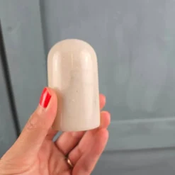 Set salière et poivrière en marbre naturel – Duo de table vintage
