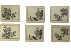 6 sets de table florale