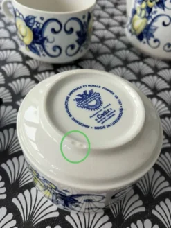 Set 2 tasses thé et théière Cadix par Villeroy et Boch