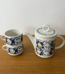 Set 2 tasses thé et théière Cadix par Villeroy et Boch