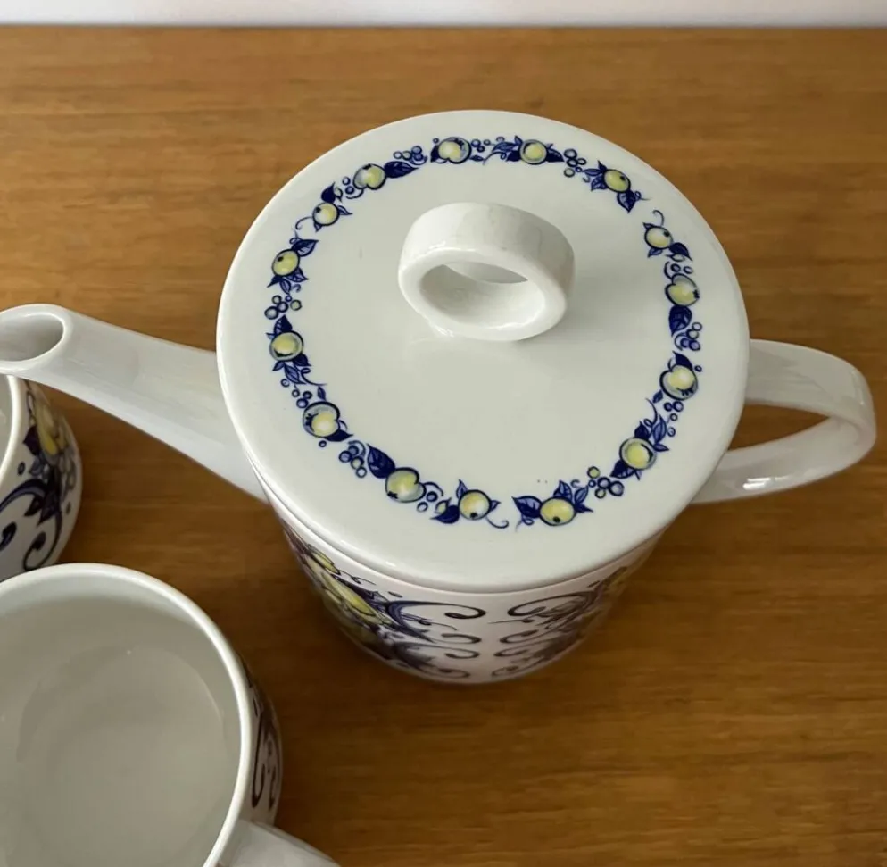 Set 2 tasses thé et théière Cadix par Villeroy et Boch