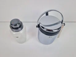 Shaker à cocktail et seau à glace de WMF, années 1970, ensemble de 2