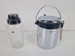 Shaker à cocktail et seau à glace de WMF, années 1970, ensemble de 2