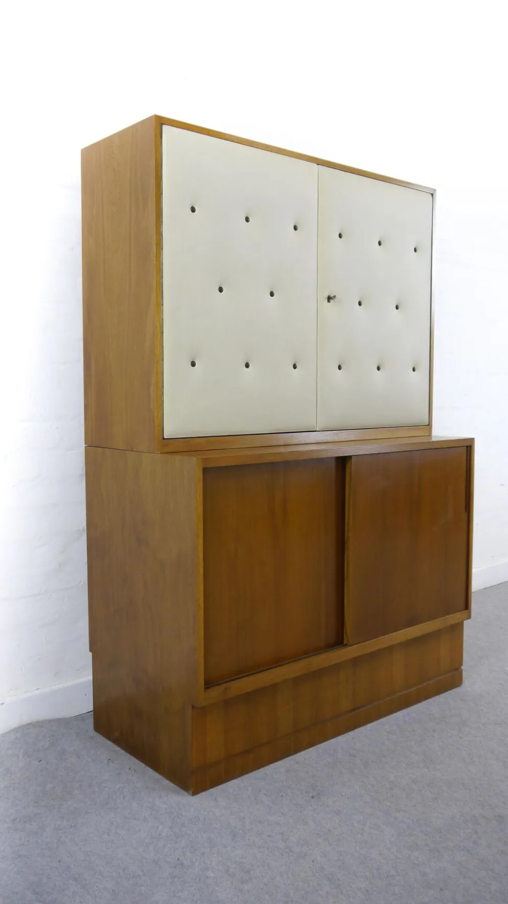 Sideboard-Highboard with Bar de Franz Ehrlich pour DW Hellerau, Bauhaus