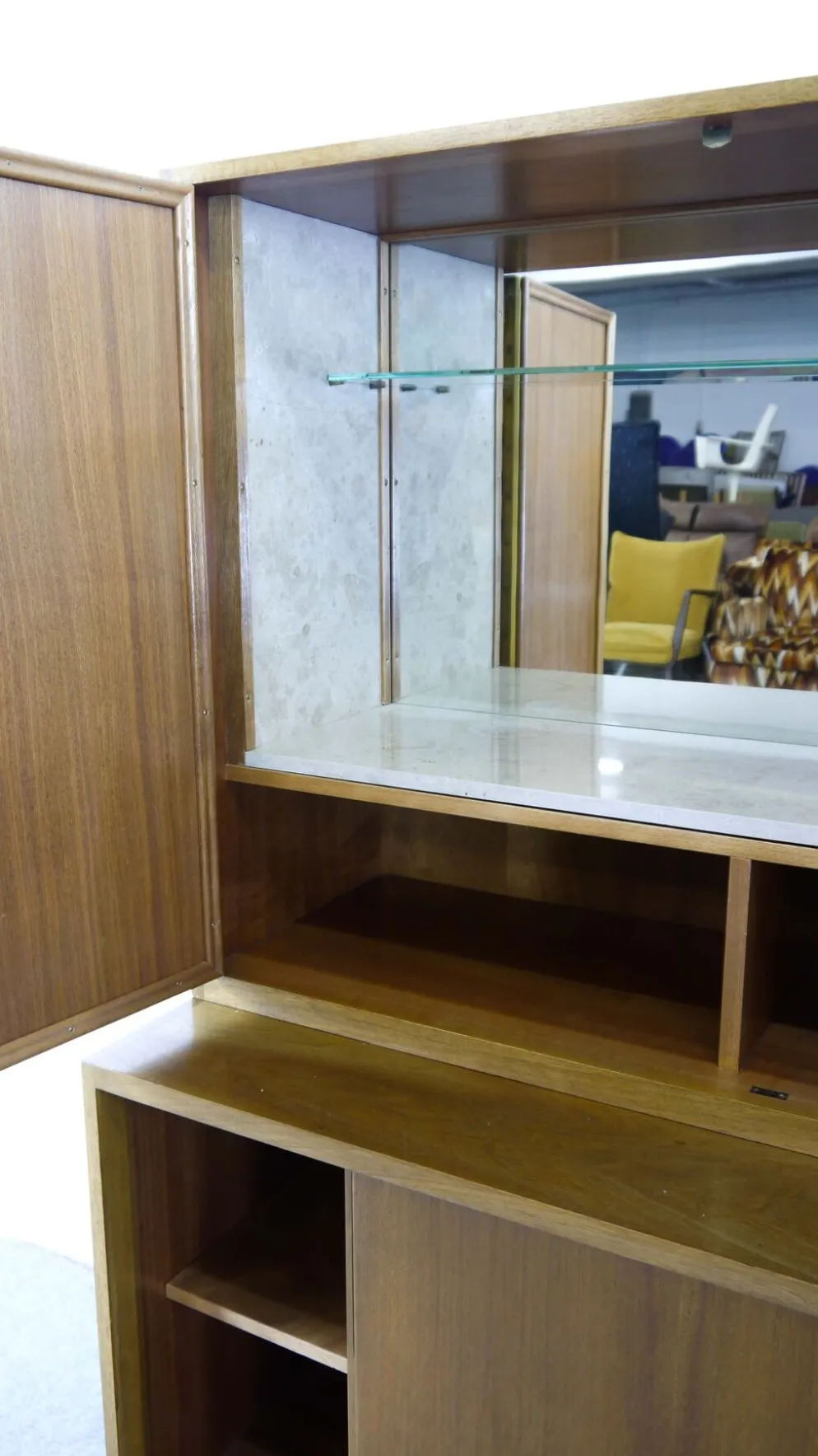 Sideboard-Highboard with Bar de Franz Ehrlich pour DW Hellerau, Bauhaus