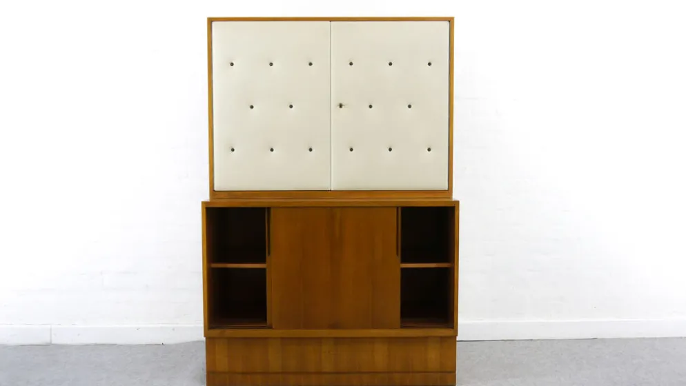 Sideboard-Highboard with Bar de Franz Ehrlich pour DW Hellerau, Bauhaus