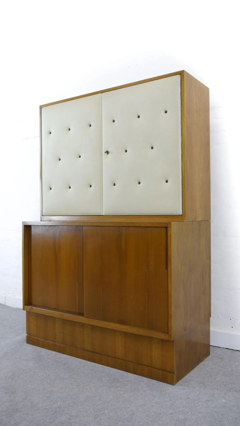 Sideboard-Highboard with Bar de Franz Ehrlich pour DW Hellerau, Bauhaus