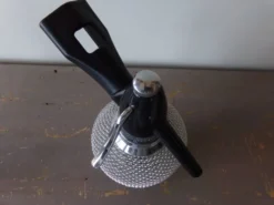 Siphon en verre et maille d'acier tressé - Fabriqué en Tchécoslovaquie