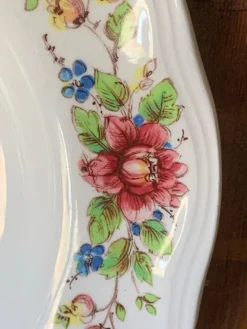 Six assiettes creuses 1960 Sarreguemines modèle Eden