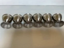 Six coquetiers métal