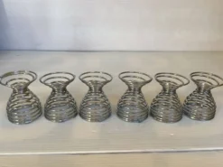 Six coquetiers ressort spirale