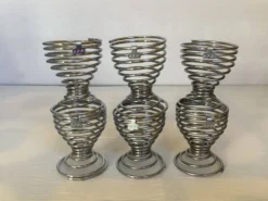 Six coquetiers ressort spirale