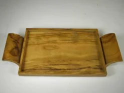 Six coquetiers sur plateau en bois
