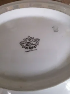 Soupiere ovale faïence Limoges 19ème