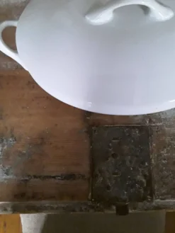 Soupiere ovale faïence Limoges 19ème