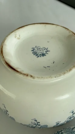 Soupiere terre de fer Lunéville Neva – faïence ancienne française déco