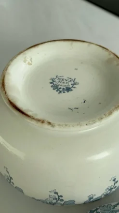 Soupiere terre de fer Lunéville Neva – faïence ancienne française déco