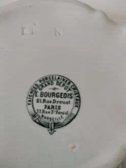 Soupière ancienne Creil & Montereau – vendue par E. Bourgeois