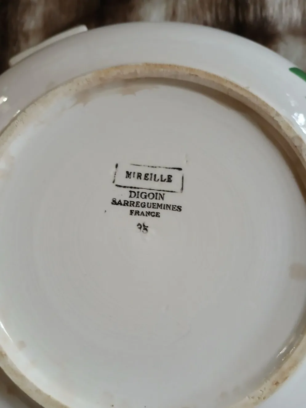 Soupière ancienne Digoin et Sarreguemines
