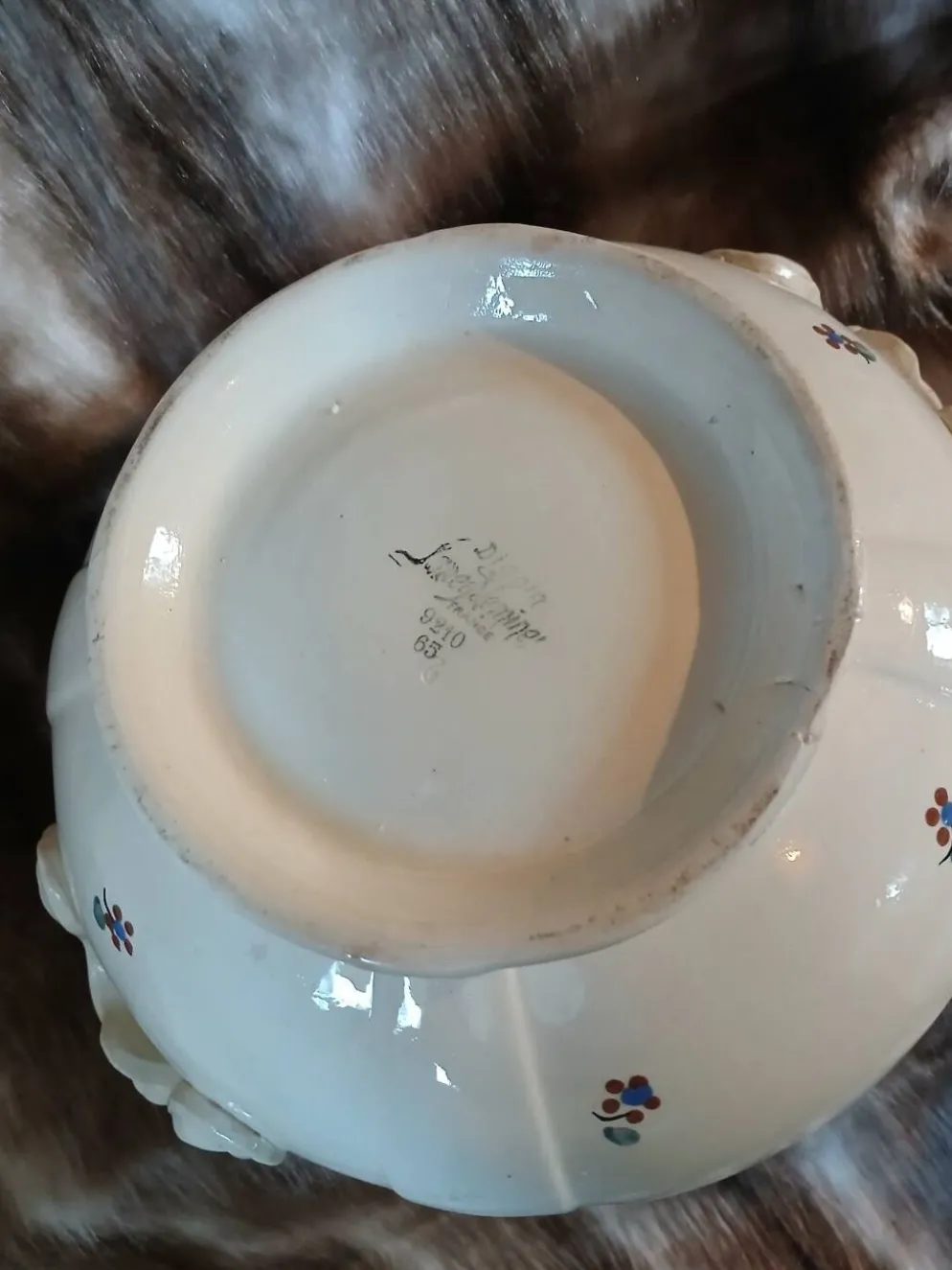 Soupière ancienne Digoin et Sarreguemines