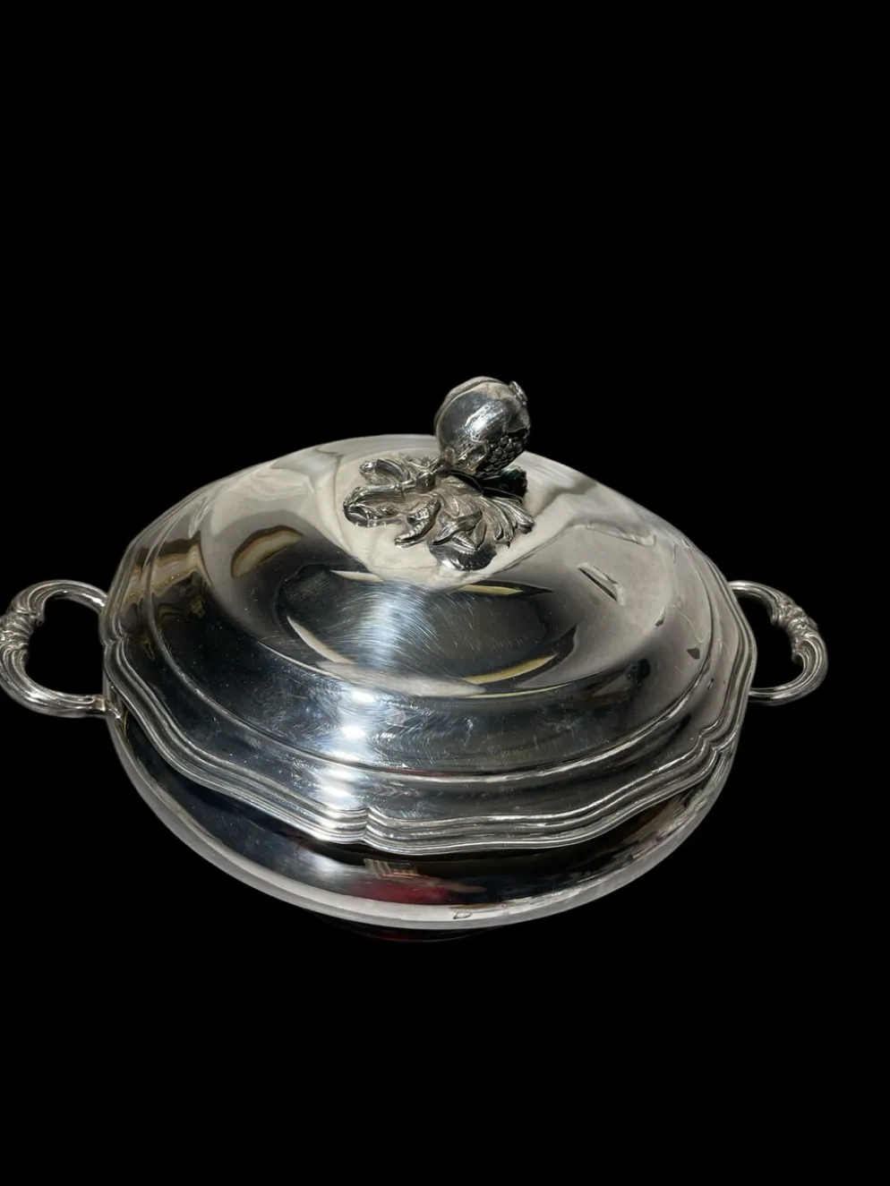 Soupière ancienne en métal argenté – Fin du XIXe siècle