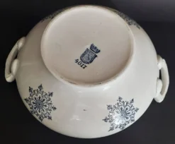 Soupière ancienne faïence Saint Amand décor primax