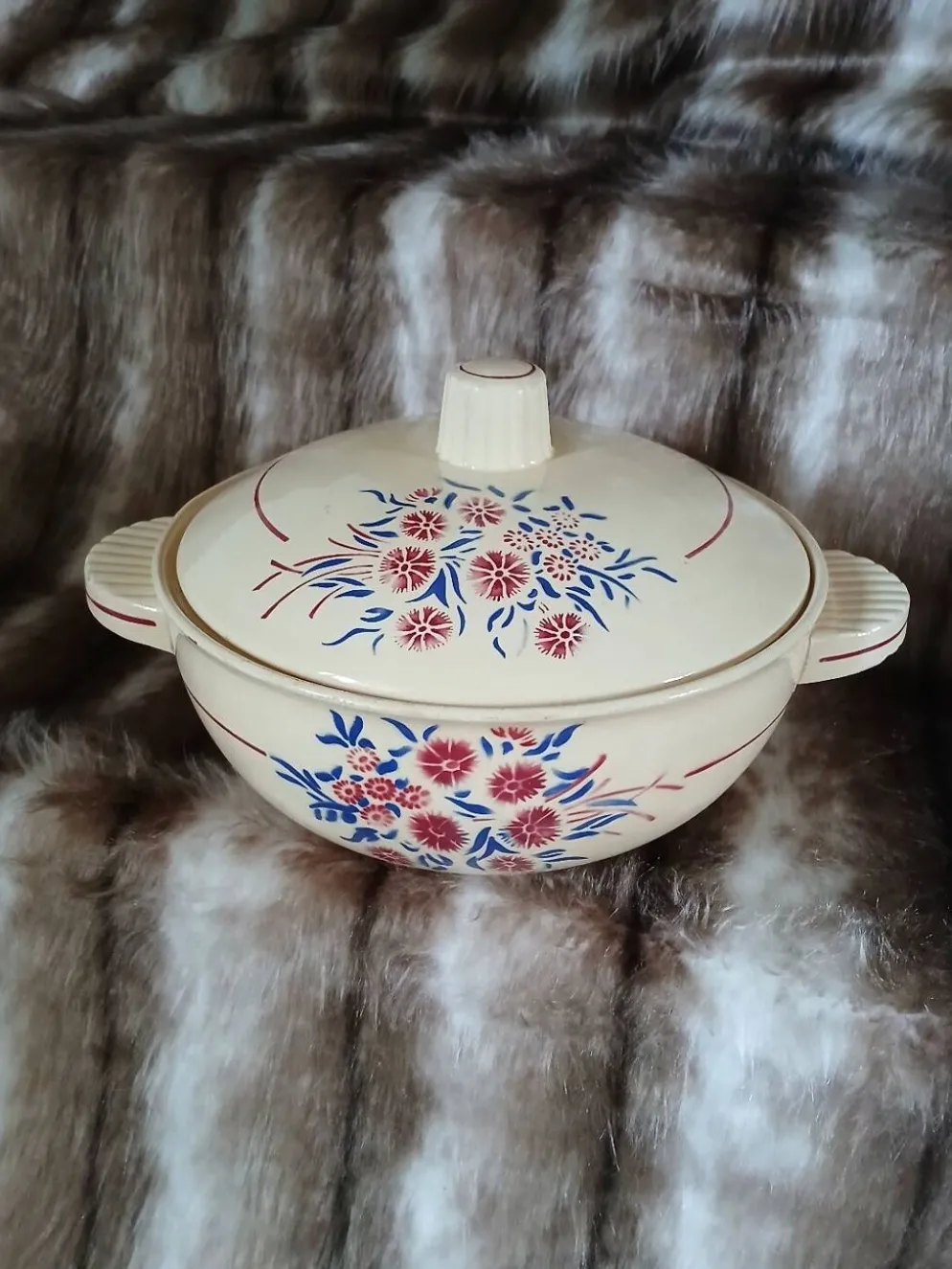 Soupière ancienne "Francine " de Badonviller