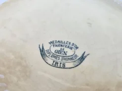 Soupière ancienne Gien Iris Terre de Fer