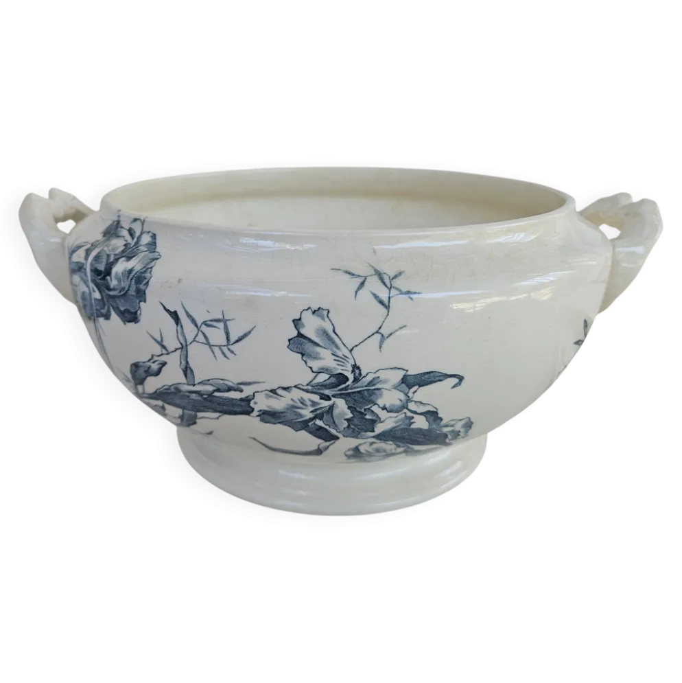 Soupière ancienne gien modèle iris