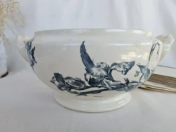 Soupière ancienne gien modèle iris