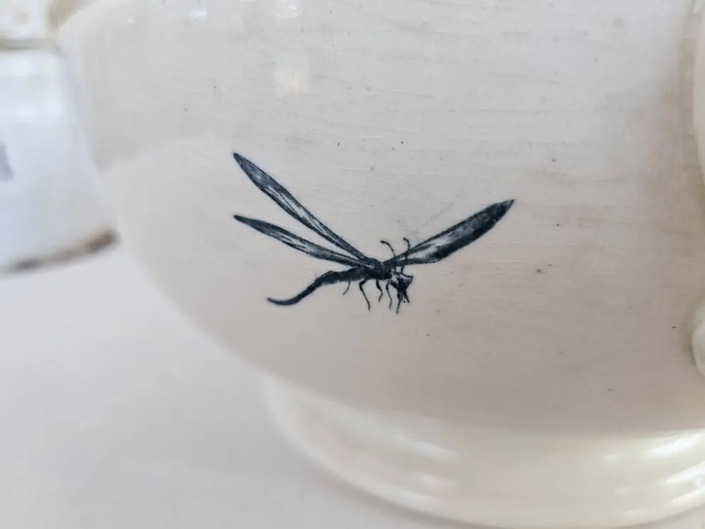 Soupière ancienne gien modèle iris