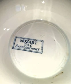 Soupière ancienne Sarreguemines U&C – modèle Mozart – Terre de Fer – décor