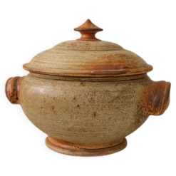 Soupière artisanale en grès par Jean-Pierre Prud'homme