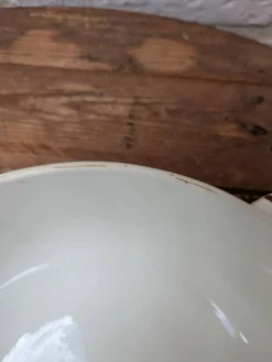 Soupière avec couvercle en Terre de Fer Salins modèle Nénuphar 25.5cm