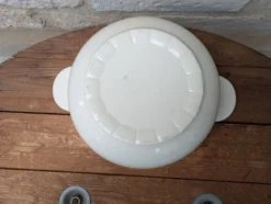 Soupière avec couvercle en Terre de Fer Salins modèle Nénuphar 25.5cm