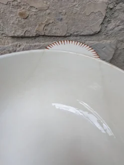 Soupière avec couvercle en Terre de Fer Salins modèle Nénuphar 25.5cm