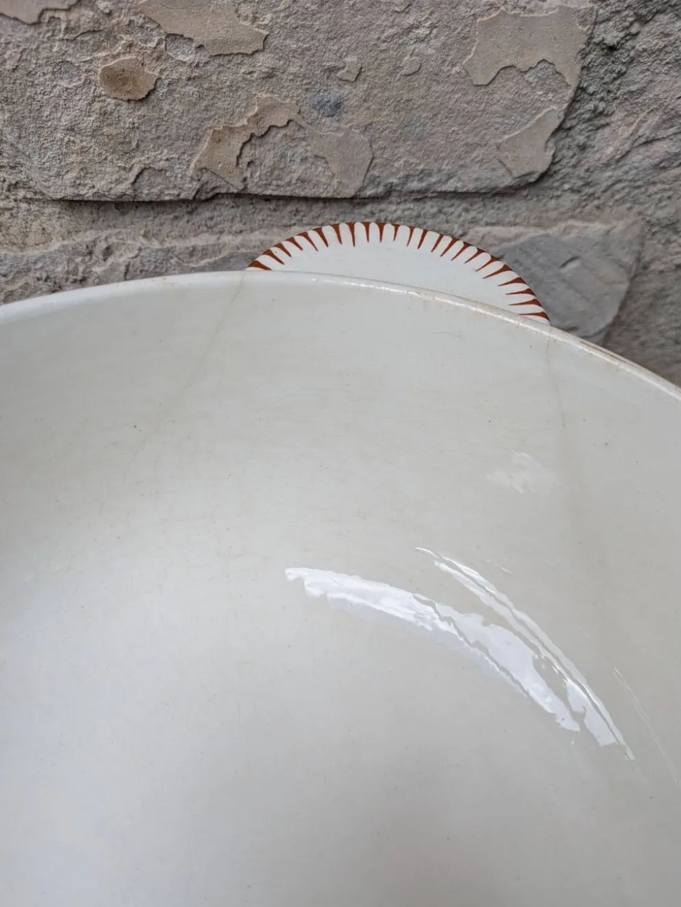 Soupière avec couvercle en Terre de Fer Salins modèle Nénuphar 25.5cm