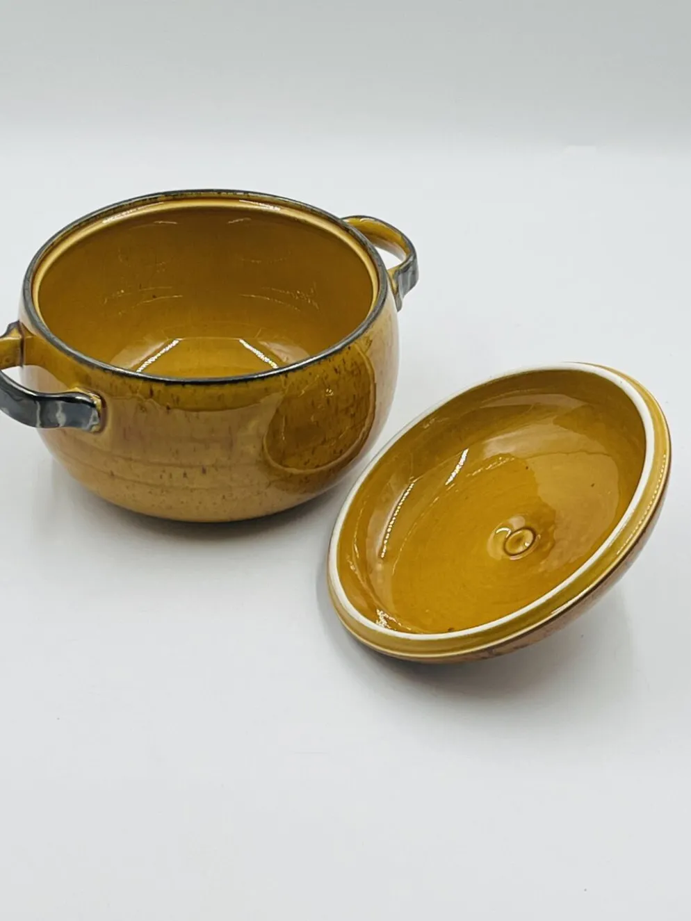 Soupière Boch La Louvière décor Palma céramique vintage
