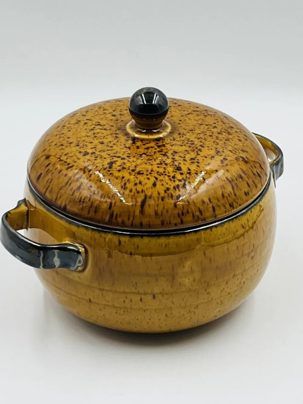 Soupière Boch La Louvière décor Palma céramique vintage