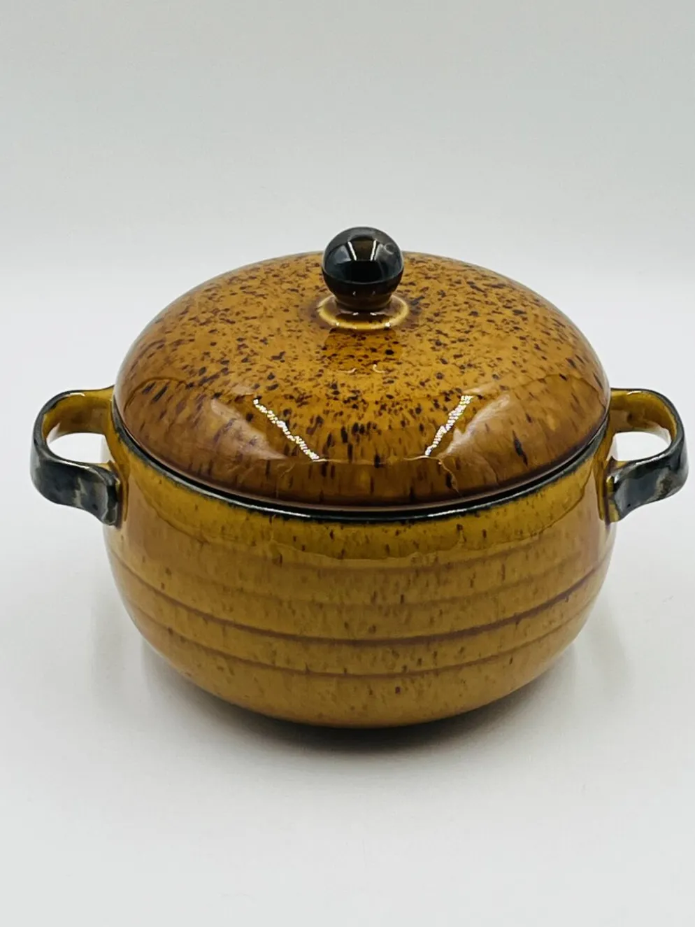 Soupière Boch La Louvière décor Palma céramique vintage