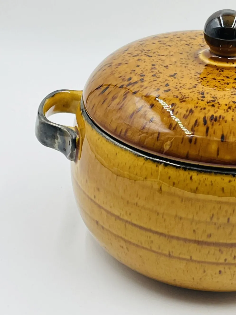 Soupière Boch La Louvière décor Palma céramique vintage