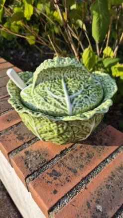 soupière chou vert avec louche