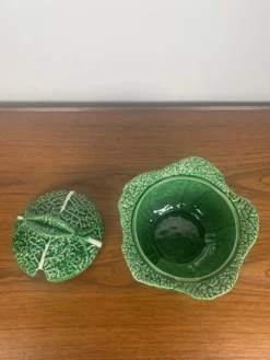 Soupière chou vert en céramique, 1970/80