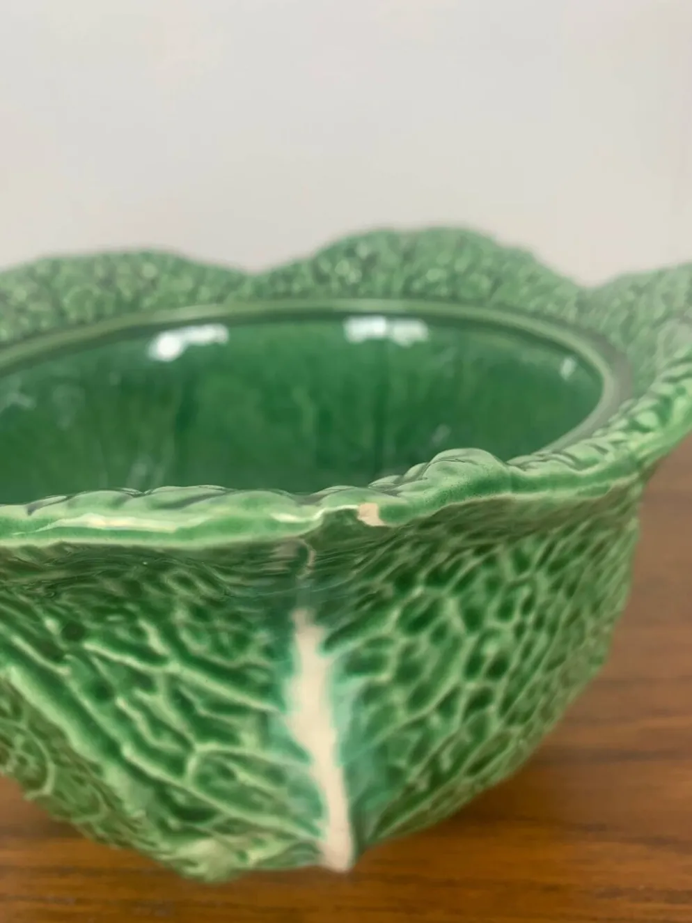 Soupière chou vert en céramique, 1970/80
