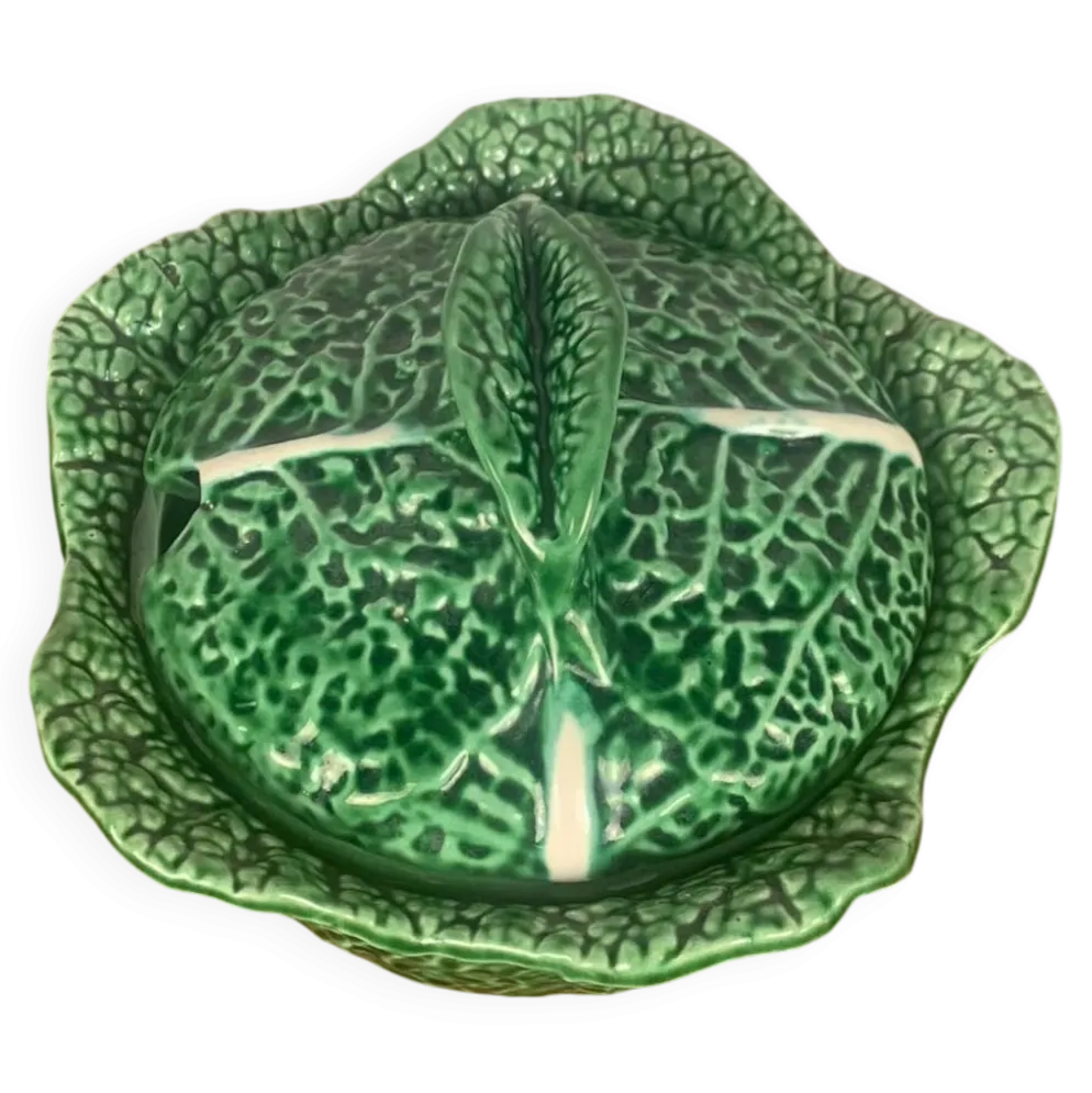 Soupière chou vert en céramique, 1970/80