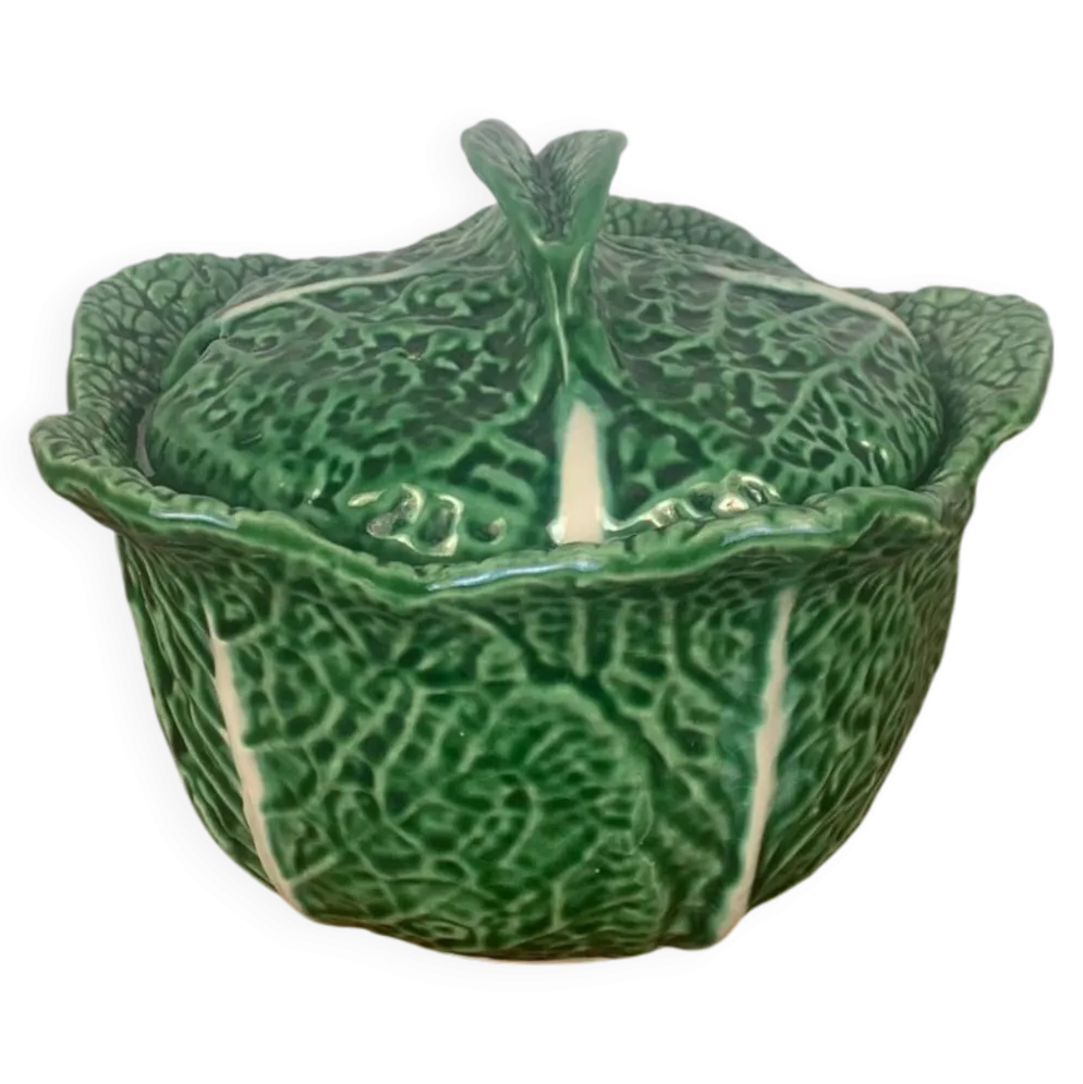 Soupière chou vert en céramique, 1970/80