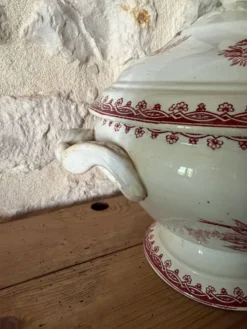 Soupière - coupe à fruits en terre de fer Saint Amandinoise