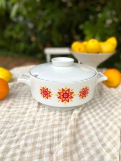 Soupière couverte Winterling, décor pop années 70