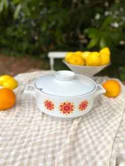 Soupière couverte Winterling, décor pop années 70