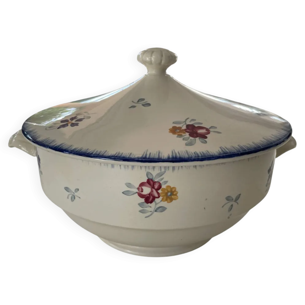 Soupière Digoin Sarreguemines modèle Dannemarie,années 1950